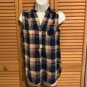 Market & Spruce flannel tank top